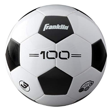 Picture of FRANKLIN 6782 Franklin Sports Soccer Balls - Size 3 F-100 - Youth Soccer Ball, White/Black (EA)