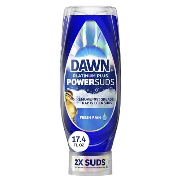 Picture of Dawn Industries 80814822 Dawn Platinum Plus PowerSuds Liquid Dish Soap, 17.4 oz. EZ-Squeeze Bottle (EA)