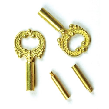 Picture of JANDORF SPECIALTY HARDWARE 60142 Jandorf 60142 Socket Keys, Brass Finish with 1/2" Extensions 4-36F x 4-36M (Pack of 2) (EA)