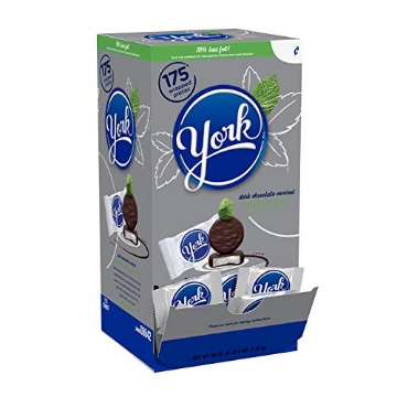 Picture of YORK MANUFACTURING INC HEC06643 YORK Dark Chocolate Peppermint Candy (Patties), 5.25 Pounds (EA)