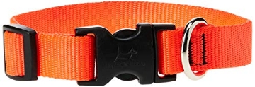 Picture of Lupine Collars & Leads 52501 LupinePet Basics 3/4" Blaze Orange 9-14" Adjustable Collar for Small Dogs (EA)