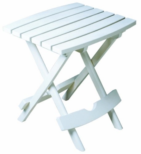Picture of ADAMS MFG CORP 258423 Adams Manufacturing 8500-48-3700 Plastic Quik-Fold Side Table, White (EA)