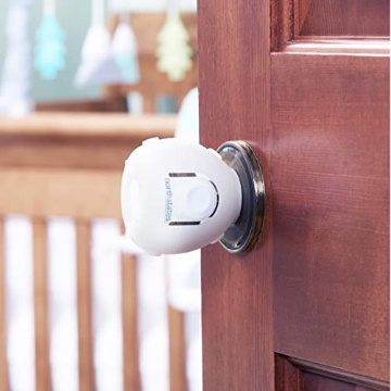 Picture of NORTH STATES 6148 Toddleroo by North States - Door Knob Covers for Baby Proofing: Child Proof Door Knob Safety Cover for Kids - 2 Pack - White (EA)