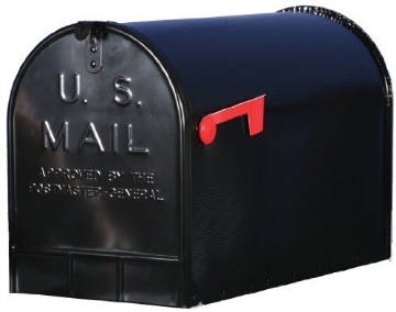 Picture of GIBRALTAR MAILBOXES ST200BAM Gibraltar Jumbo Galvanized Steel Post Mounted Black Mailbox 15 in. H x 11-1/2 in. W x 23-1/2 in. L (EA)