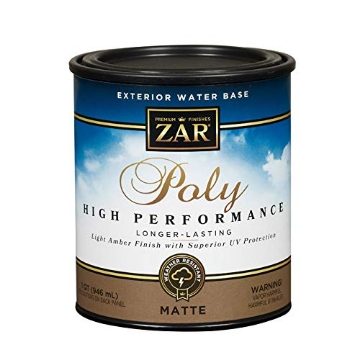 Picture of ZARGES 34912 Zar Matte Clear Water-Based Polyurethane 1 Qt. - Case of: 4 (PK-4-EA)