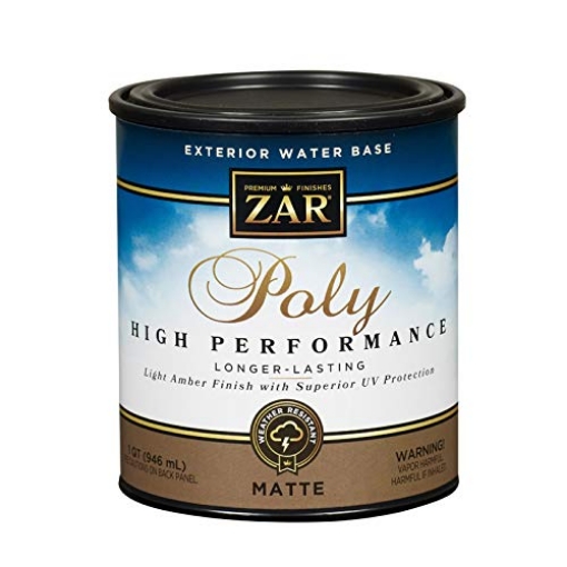 Picture of ZARGES 34912 Zar Matte Clear Water-Based Polyurethane 1 Qt. - Case of: 4 (PK-4-EA)