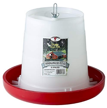 Picture of LITTLE GIANT LADDER SYSTEMS LLC PHF11 Little Giant® Plastic Hanging Poultry Feeder | Heavy Duty Automatic Feed Container for Poultry (Red, 11 Pound) (PK-6-EA)