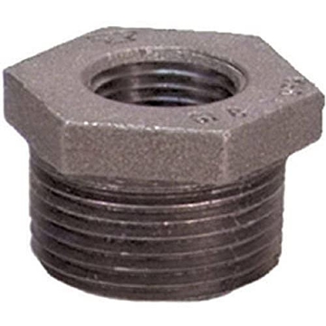 Picture of ANVIL INTERNATIONAL 8700129953 Anvil 8700129953, Cast Iron Pipe Fitting, Hex Bushing, 2" NPT Male x 1-1/2" NPT Female, Plain Finish (EA)