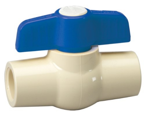 Picture of HOMEWERKS VBVCPVE4 Homewerks VBVCPVE4B Ball Valve x Solvent, CPVC, 0.75 Inch, Blue (EA)