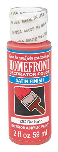 Picture of HOMEFRONT 17252 Homefront Satin Fire Island Hobby Paint 2 oz. (PK-3-EA)