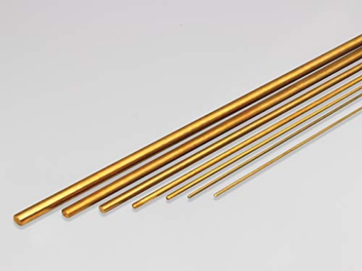 Picture of K&S 1165 K & S Precision Metals K&S 1/4 in. Dia. x 36 in. L Brass Rod 1 pk (PK-4-EA)
