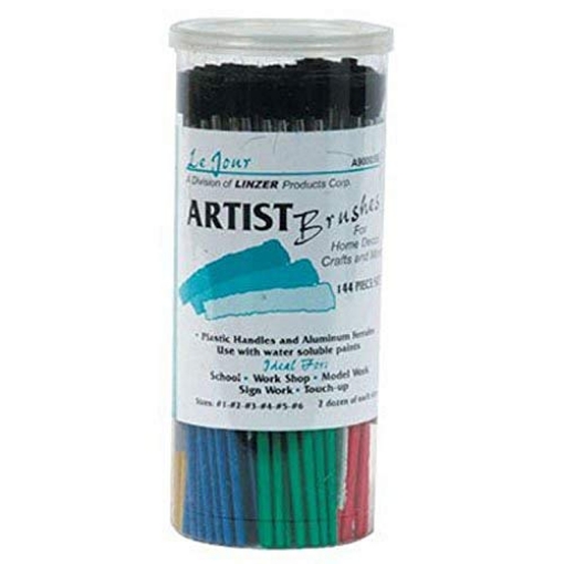 Picture of Linzer A9000 Linzer Promotional Art Brush Consumer Camel Hair 144 Piece G Sizes- (EA)