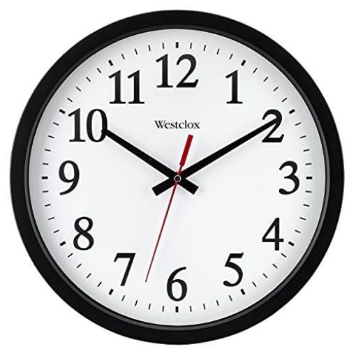 Picture of WESTCLOX(R) 32189A Westclox 14" Round Electric Powered Office Wall Clock White (EA)