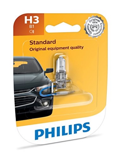 Picture of Philips Monitors H3B1 Philips H3 Standard Halogen Replacement Headlight Bulb, 1 Pack (EA)