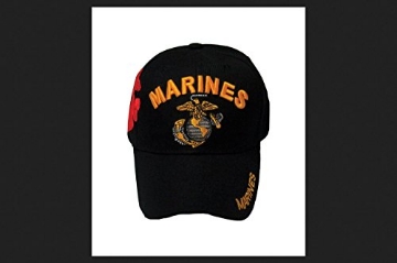 Picture of JWM WHOLESALE INC 06995 Cap Us Marines Black (PK-6-EA)