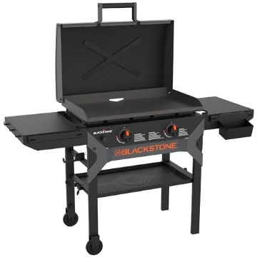 Picture of Blackstone 2311 Blackstone 2311 Iron Forged 28” Omnivore Griddle with X-Braced Hood, Powder Coated Steel, Black (EA)