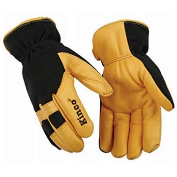 Picture of KINCO LLC 101HK-XL Kinco 101HK-XL Men's Lined Grain Deerskin Gloves, X-Large, Yellow/Black (EA)