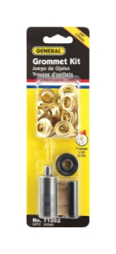 Picture of General Tools Mfg Co In 71262 General 71262 3/8" Brass Grommet Kit 12 Count (EA)