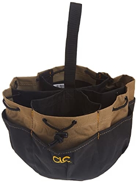 Picture of CLC 1148 CLC Custom LeatherCraft 1148 Drawstring Bucket Bag, 18 Pocket , Black (EA)
