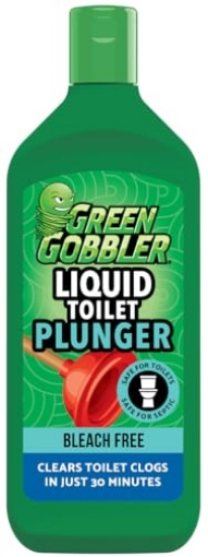 Picture of Weiman Products, LLC G8073 Green Gobbler Liquid Toilet Plunger | Clog Remover | Safe for Toilets and Septic (PK-6-EA)