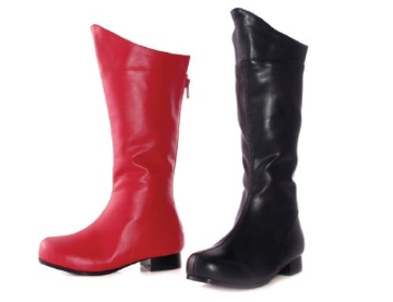 Picture of ELLIE SHOES HA135BK11 Ellie Shoes 1 Inch Heel Superhero Ankle Boot Children's (Black PU;Small) (EA)