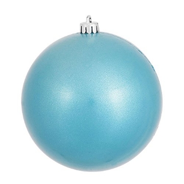 Picture of Vickerman N591012DCV Vickerman 4" Turquoise Candy Ball Ornament, 6 per Bag (EA)