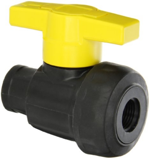 Picture of GREEN LEAF SU 050 E Green Leaf SU050E Polypropylene Single Union Ball Valve, Full Port, 1/2" NPT Female (EA)