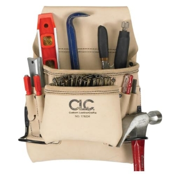 Picture of CLC 178234 Custom Leathercraft Nail/Tool Bag 8PKT CRPTR LTHR 178234 (EA)