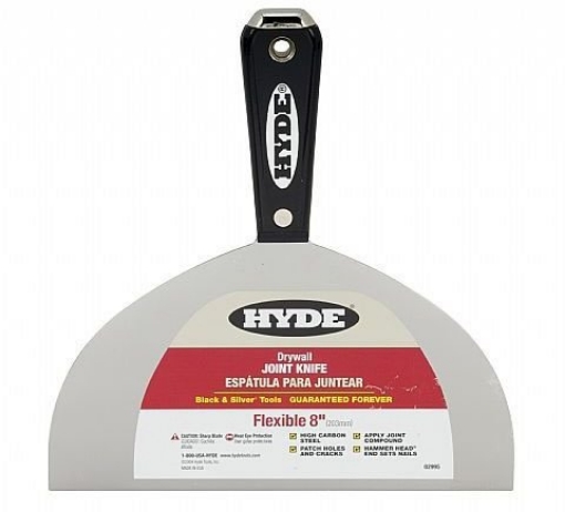Picture of HYDE TOOLS INC 02995 02995 8" Black & Silver Hammer Head Flexible Drywall Joint Knife (EA)