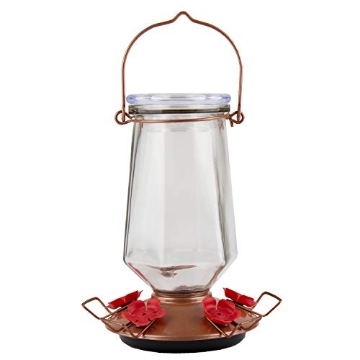 Picture of Woodstream Victor Rodnt D 9109-2 Perky-Pet Crystal Bronze Top-Fill Glass Hummingbird Feeder – 28 oz Nectar Capacity, 9109-1SR (PK-2-EA)