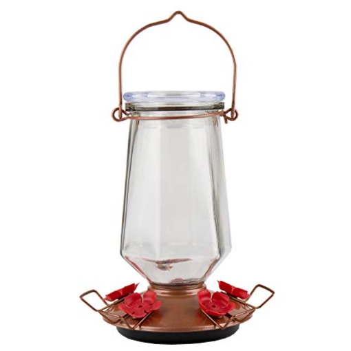 Picture of Woodstream Victor Rodnt D 9109-2 Perky-Pet Crystal Bronze Top-Fill Glass Hummingbird Feeder – 28 oz Nectar Capacity, 9109-1SR (PK-2-EA)
