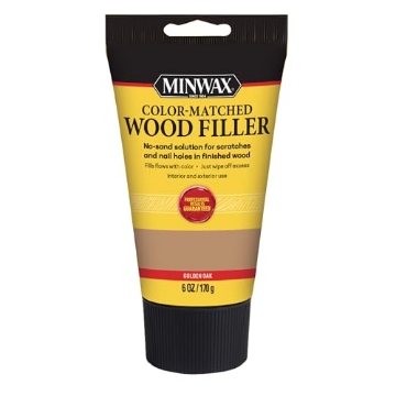 Picture of Minwax 448510000 Minwax Color-Matched Wood Filler, Golden Oak, 6 oz (EA)