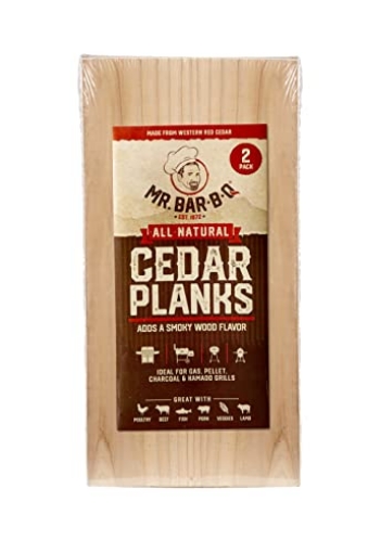 Picture of MR.BAR B-Q 05020ZGD Mr. Bar-B-Q 05020 Cedar Planks, Brown (PK-6-EA)