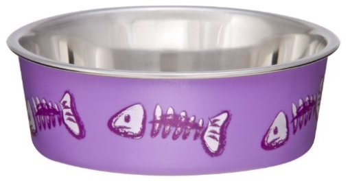 Picture of Boss Products Usa Llc 7751 Loving Pets Fish Bella Bowl for Cat, X-Small, Lilac,7751 (EA)