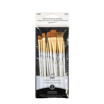 Picture of PLAID ENTERPRISES INC 50536E Plaid Learn to Paint Premium Brush Set, 50536 (10-Piece), 1-(Pack) (EA)