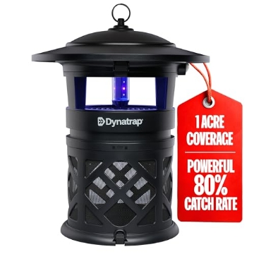 Picture of DYNATRAP DT2030 Dynatrap DT2030SR Fly Traps Outdoor - Mosquito & Flying Insect Killer for 1 Acre – Kills Mosquitoes, Flies, Gnats, Wasps - Bug Zapper Alternative - Black (EA)