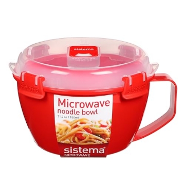 Picture of Sistema 1109ZS Sistema 1109ZS Microwave Collection Noodle Bowl 1 Count (Pack of 1) Red (EA)