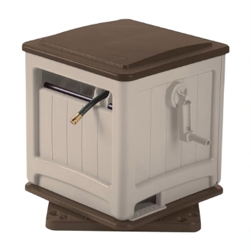 Picture of SUNCAST SSM200B Suncast 225 ft. Swivel Hideaway Hose Reel with Hose Guide and Crank Handle, Mocha/Taupe (EA)