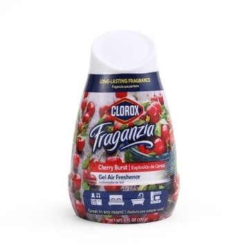 Picture of CLOROX(R) BBP29477 Clorox Fraganzia Gel Air Freshener Cone, Cherry Burst Scent - No-Plug, Battery-Free Air Freshener for Small Rooms, Closets, Kitchens, Bathrooms, Offices and More, 6 Ounce (EA)