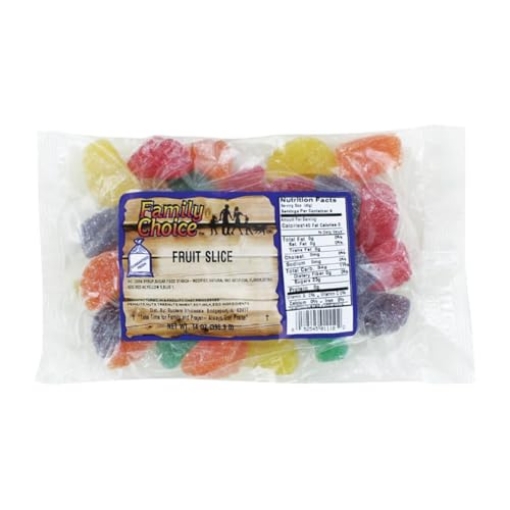 Picture of FAMILY CHOICE 1110 RUCKER'S CANDY 14oz Fruit Slices12 (PK-12-EA)