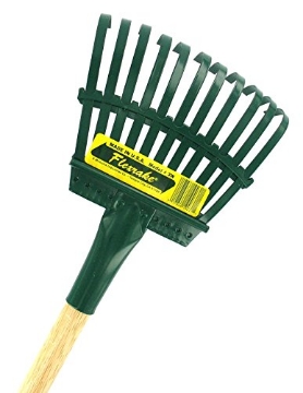 Picture of FLEXRAKE 3-W Flexrake 58 in. L x 8 in. W Steel Leaf Rake Wood (PK-12-EA)