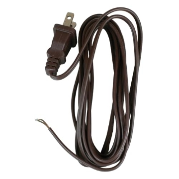 Picture of JANDORF SPECIALTY HARDWARE 60135 Jandorf 60135 Lamp Cord, 8', 18-2/SPT-1 Wire with Polarized Plug, Brown (EA)