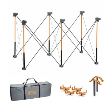 Picture of Bora CK6S Bora Centipede 2 ft. L x 4 ft. W x 2.5 ft. H Folding Work Table Steel 1500 lb. capacity Gray/Yellow (EA)