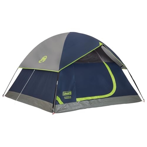 Picture of Coleman Woods Wire 2207036 Coleman Sundome Camping Tent with Rainfly, 2/3/4/6 Person Tent Sets Up in 10 Mins, Weatherproof Shelter for Camping, Festivals, Backyard, Sleepovers, & More (EA)
