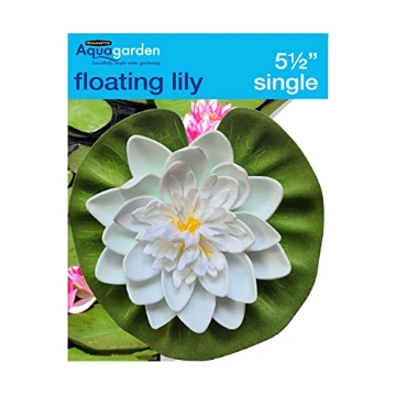 Picture of PENNINGTON 100549925 Pennington Aquagarden, Floating Lily, 5 ½” Diameter, Plastic Plant, Pond/Aquarium Decoration (EA)