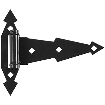 Picture of National/Spectrum Brands N165-472 National Hardware N165-472 846 Ornamental Spring T Hinges in Black, 7" , 2 piece (EA)
