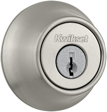 Picture of Kwikset 96600-712 Kwikset 1-CYL DEADBOLT K3 STN NICKL BX (PK-3-EA)