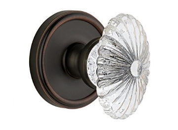 Picture of Hillman (Steelworks) 11037 Grandeur Georgetown Rosette with Burgundy Crystal Knob, Single Dummy, Timeless Bronze, GEOBUR-20-TB (PK-3-EA)
