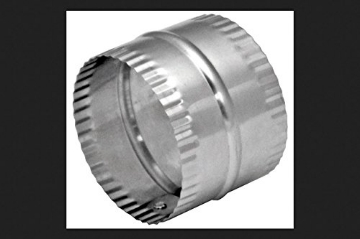 Picture of DEFLECTO DAC3C Deflect-O Jordan 3 in. L x 3 in. Dia. Silver/White Aluminum Duct Connector (PK-12-EA)