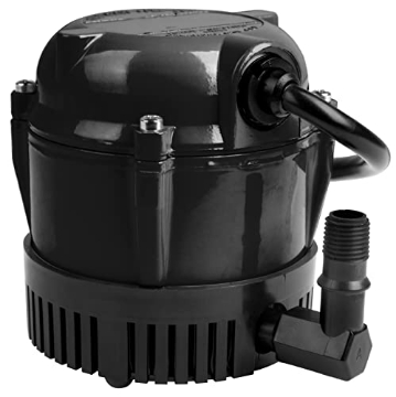 Picture of LITTLE GIANT LADDER SYSTEMS LLC 501004 Little Giant #1 115 Volt, 1/150 HP, 205 GPH Direct Drive Small Submersible Fountain Pump with 6-foot cord, Black, 501004 (EA)